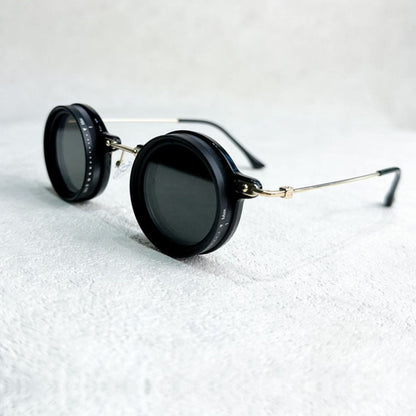 VisionRound Polarisierte Sonnenbrille – Unisex Retro-Design mit verstellbarem Lichtfilter | Brehn