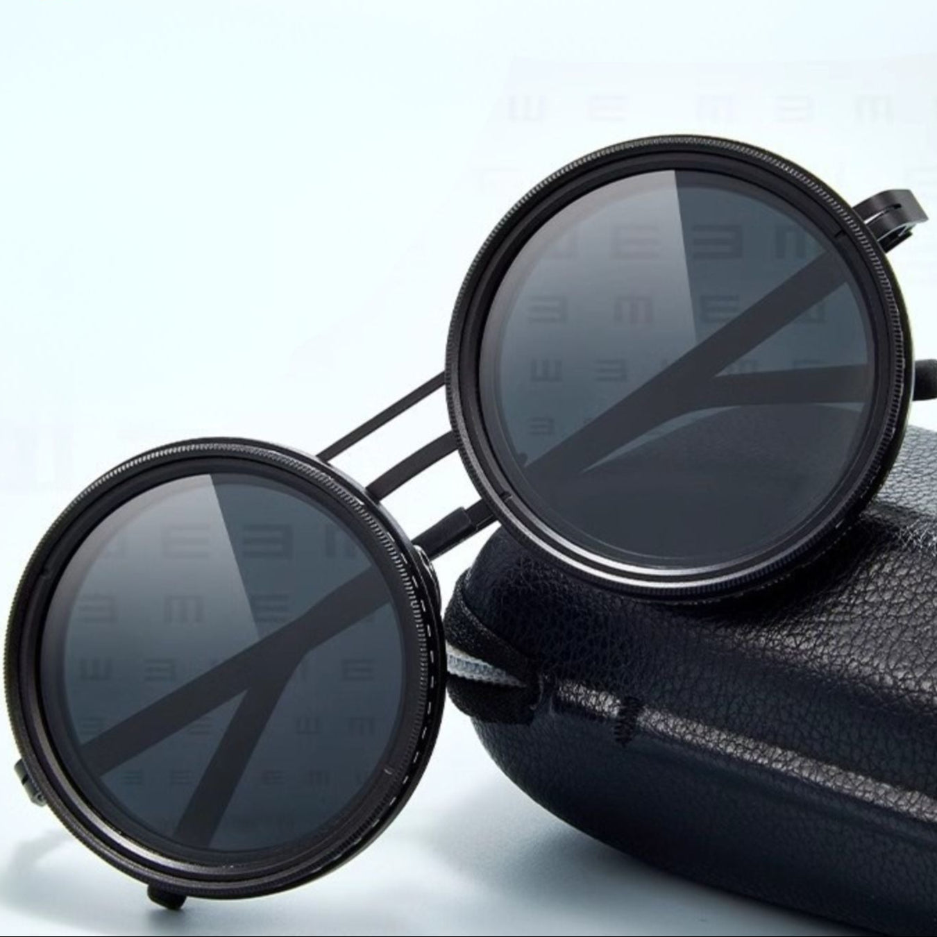 VisionRound Polarisierte Sonnenbrille – Unisex Retro-Design mit verstellbarem Lichtfilter | Brehn