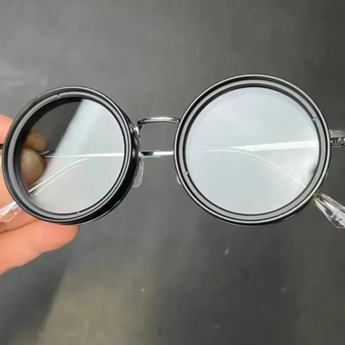 VisionRound Polarisierte Sonnenbrille – Unisex Retro-Design mit verstellbarem Lichtfilter | Brehn