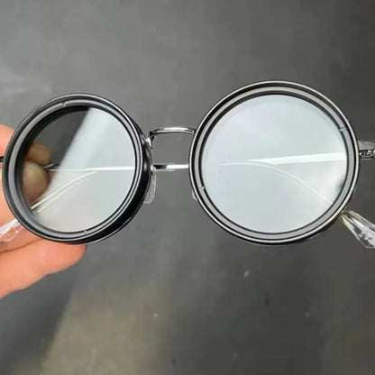 VisionRound Polarisierte Sonnenbrille – Unisex Retro-Design mit verstellbarem Lichtfilter | Brehn