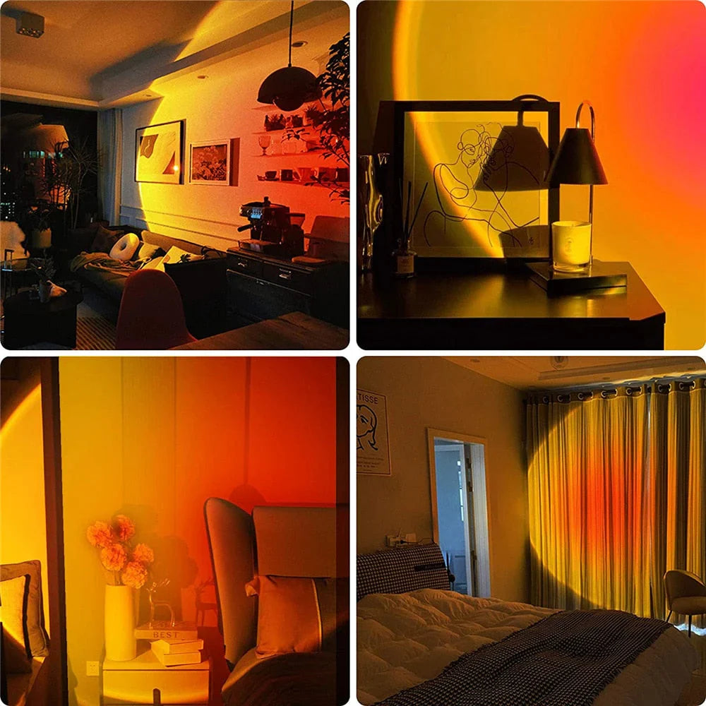 Sonnenuntergang Lampe mit 4 Farben - GlowSphere | Brehn