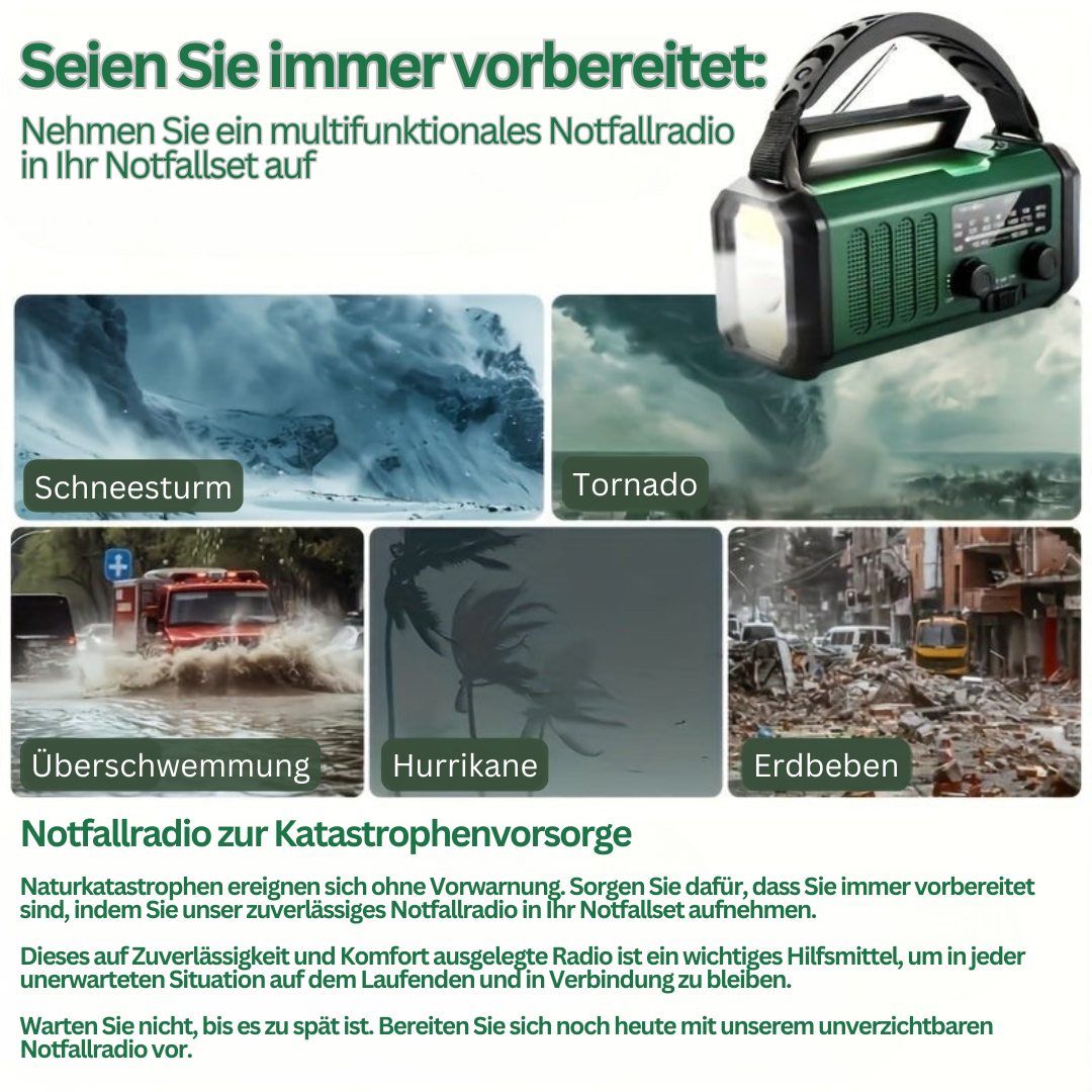Brehn | Multifunktions-Notfallradio - SurvivorPower