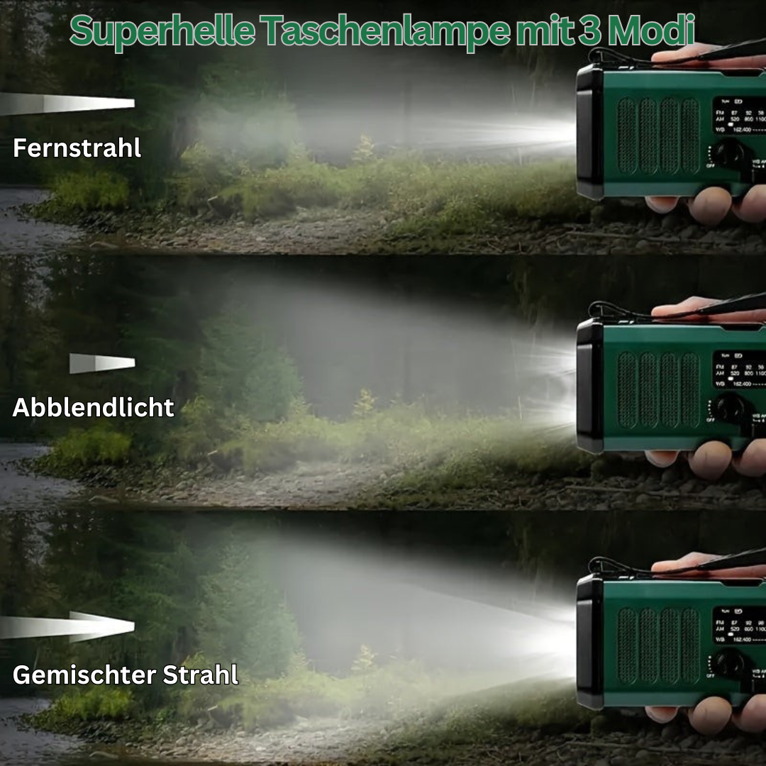 Brehn | Multifunktions-Notfallradio - SurvivorPower