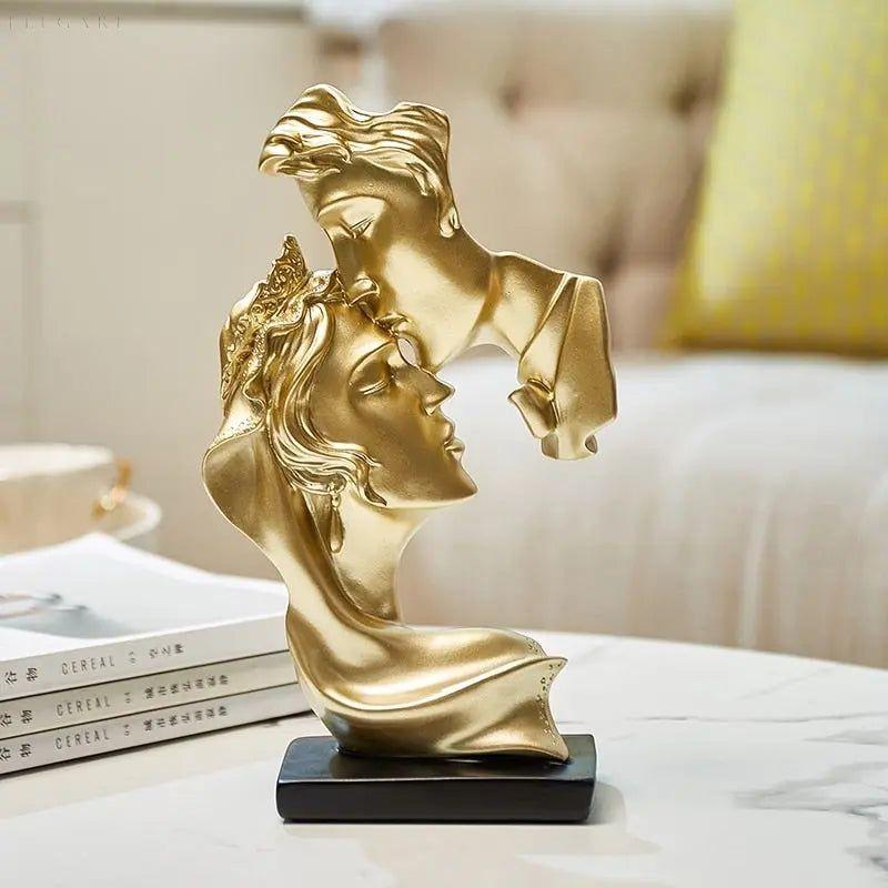 Sweet Kiss - Stirn-küssende Liebespaar Statue | Brehn