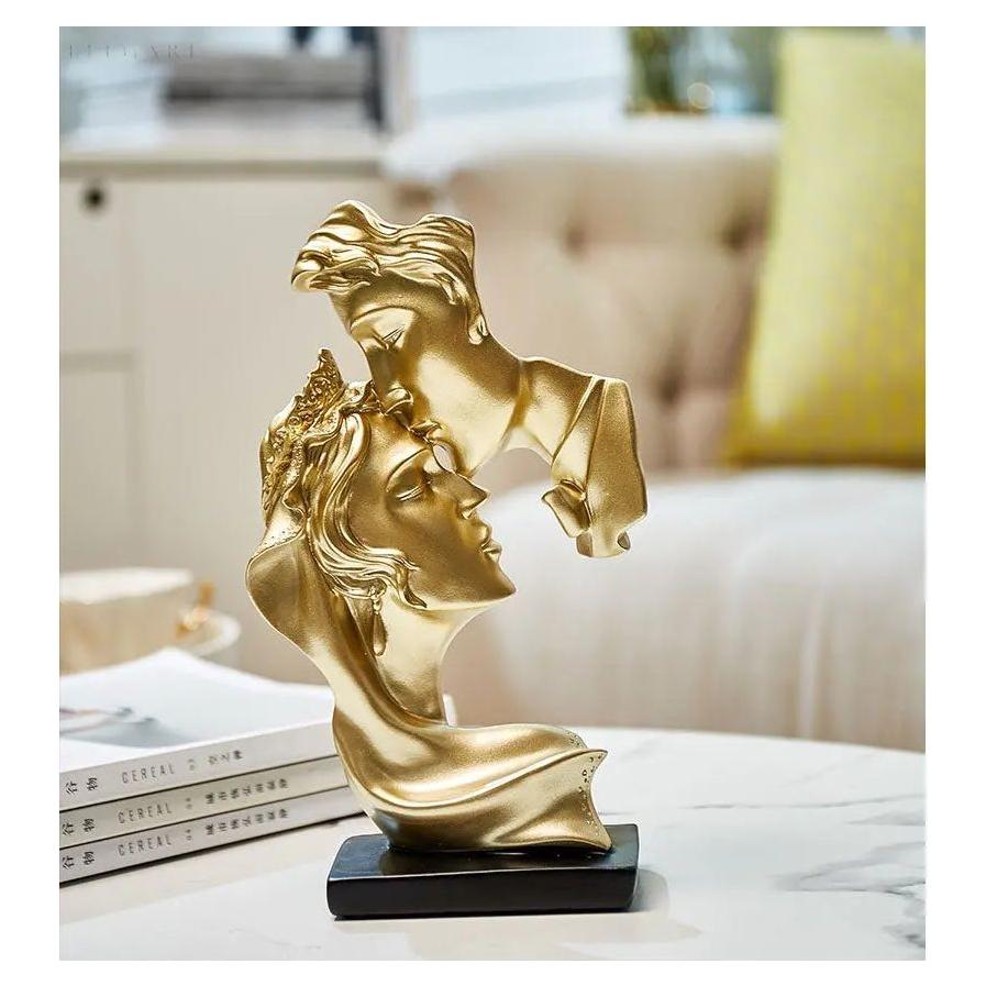Sweet Kiss - Stirn-küssende Liebespaar Statue | Brehn