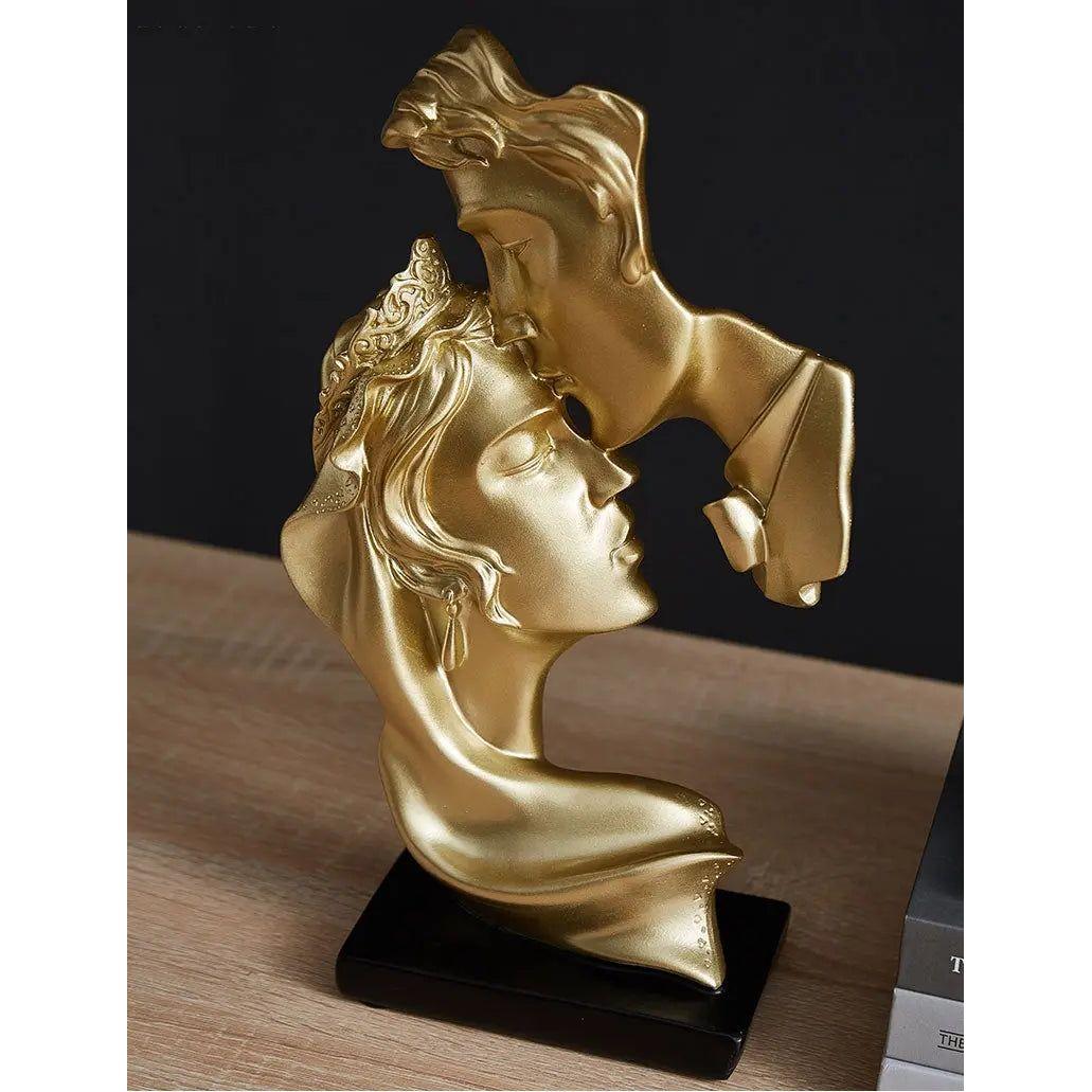 Sweet Kiss - Stirn-küssende Liebespaar Statue | Brehn