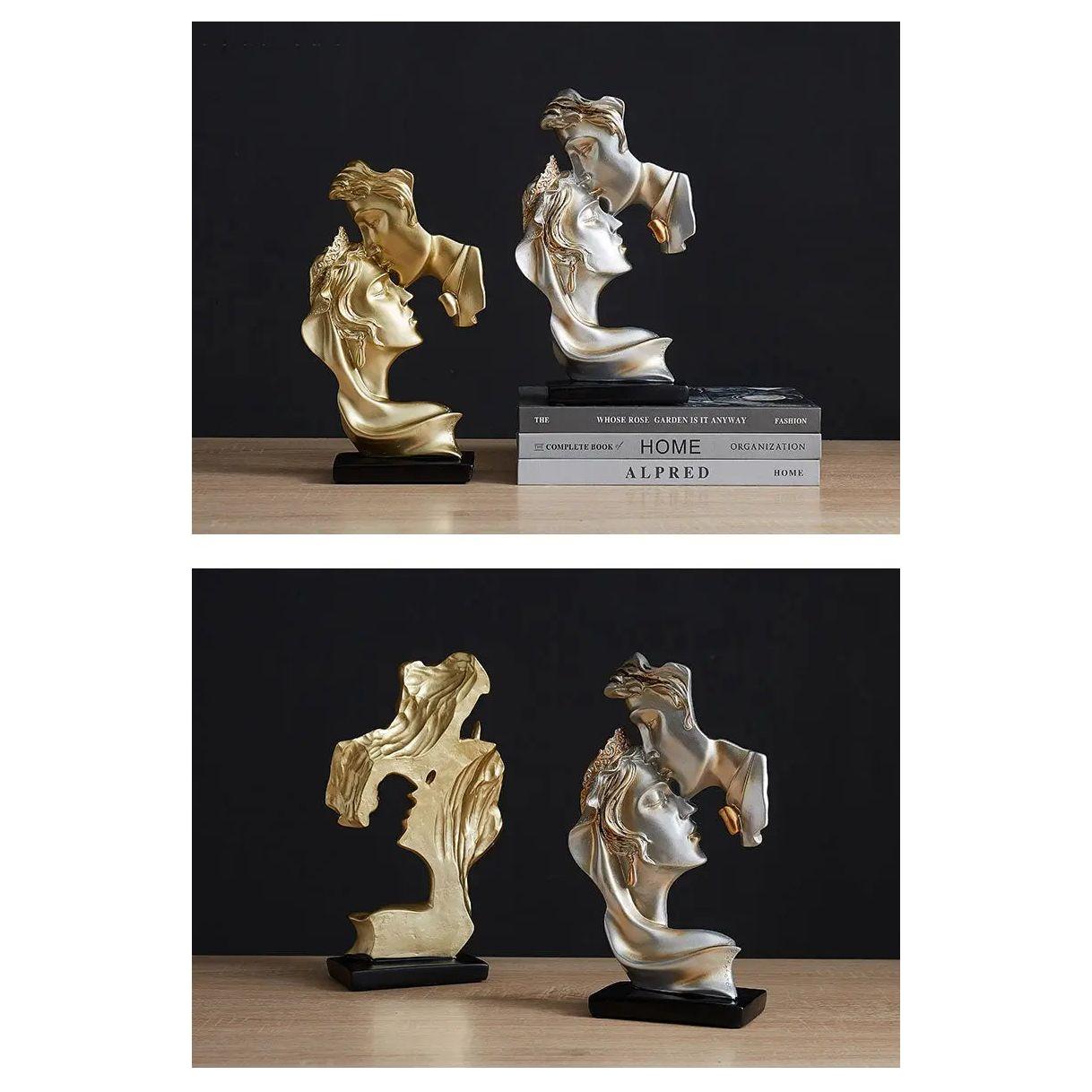Sweet Kiss - Stirn-küssende Liebespaar Statue | Brehn