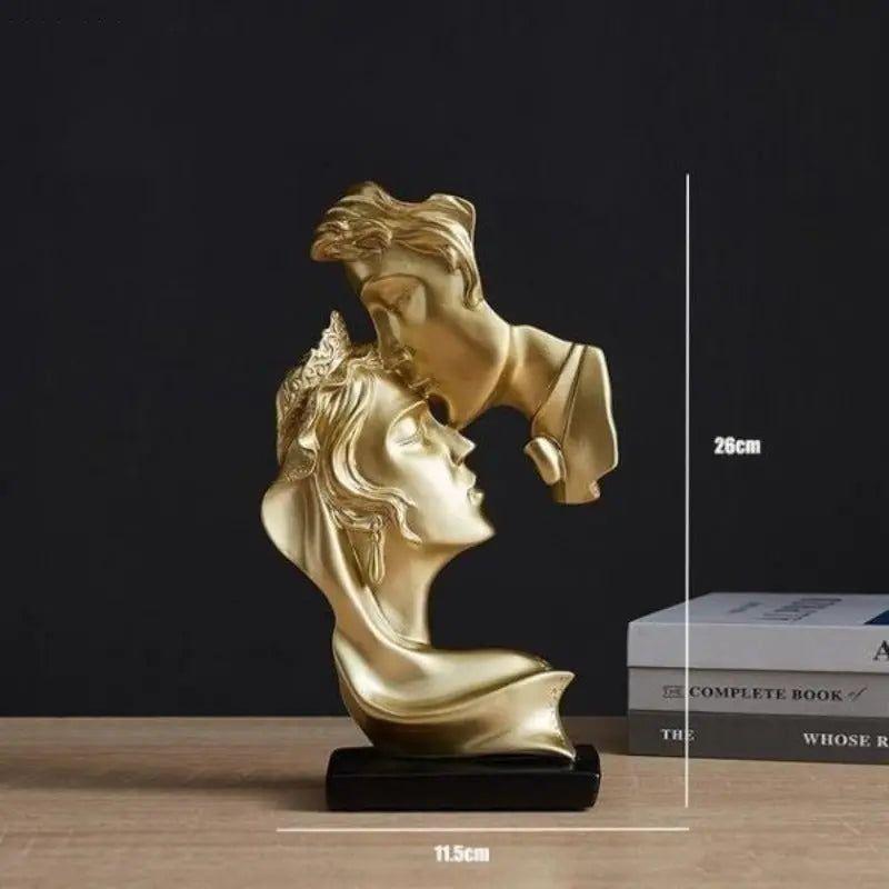 Sweet Kiss - Stirn-küssende Liebespaar Statue | Brehn