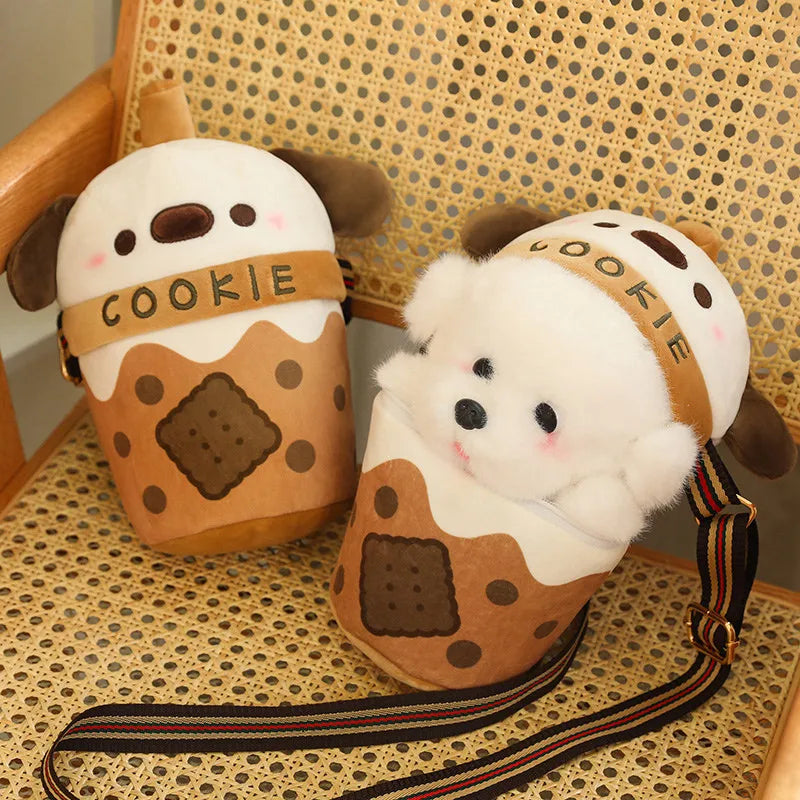 Brehn | Süßes Cookie Cup Welpen Plüsch-Handtasche