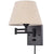 Schwenkbare Wandlampe mit Stoffschirm - Verstellbare LED-Wandlampe für Schlafzimmer & Wohnzimmer | Brehn