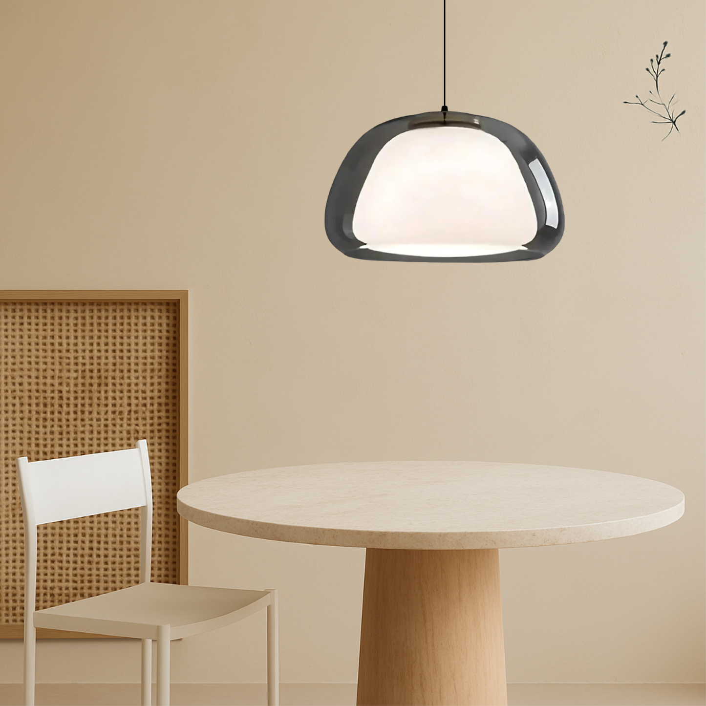 Nombr Jelly Glass Pendelleuchte – Moderne Lampe für Küche und Esstisch, höhenverstellbar, sanftes LED-Licht