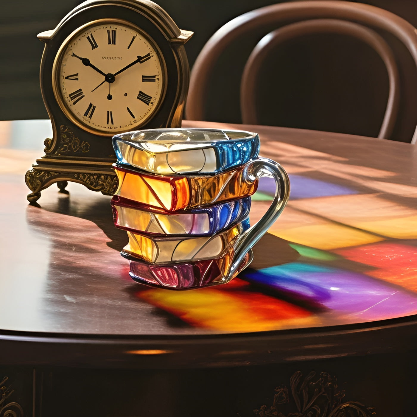 Kaffeeglas, 350 ml – Handgefertigt mit 3D-Buchmuster | Hochwertiges Glas für Kaffee, Tee und stilvolle Tischdekoration