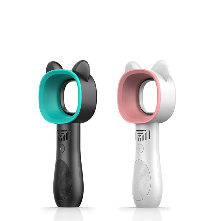 Cartoon Handheld Fan blattlos USB Mini Lade Desktop tragbarer Ventilator (Weiß) | Brehn