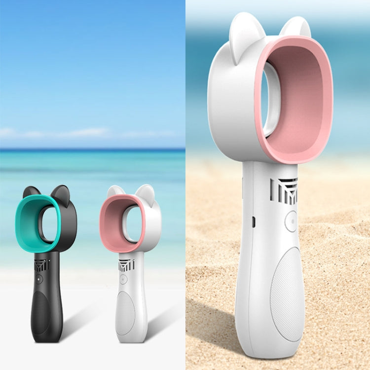 Cartoon Handheld Fan blattlos USB Mini Lade Desktop tragbarer Ventilator (Weiß) | Brehn