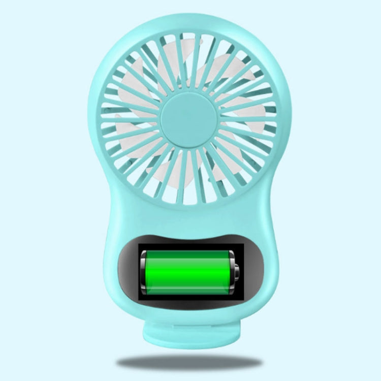 Multifunktionaler Clock Kleiner Ventilator Kreativer Desktop Mini USB Ventilator (Weiß) | Brehn