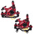 Brehn | ZOOM HB100 Mountainbike Hydraulikbremssattel Klappfahrrad Kabelzug Hydraulikscheibenbremssattel, Stil: Vorne und Hinten (Rot)