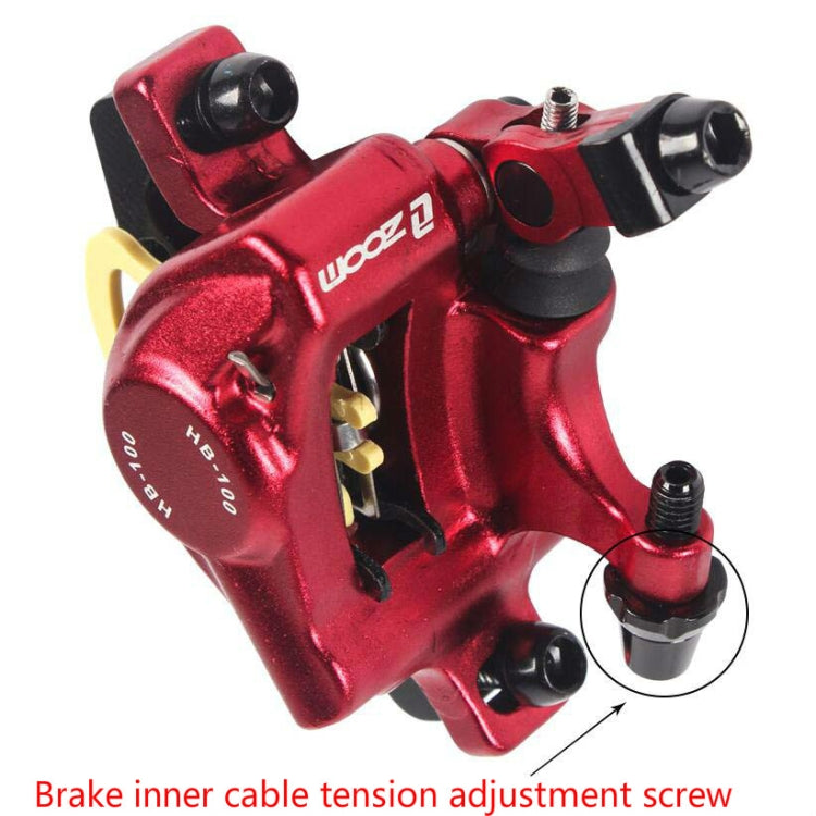 Brehn | ZOOM HB100 Mountainbike Hydraulikbremssattel Klappfahrrad Kabelzug Hydraulikscheibenbremssattel, Stil: Vorne und Hinten (Rot)
