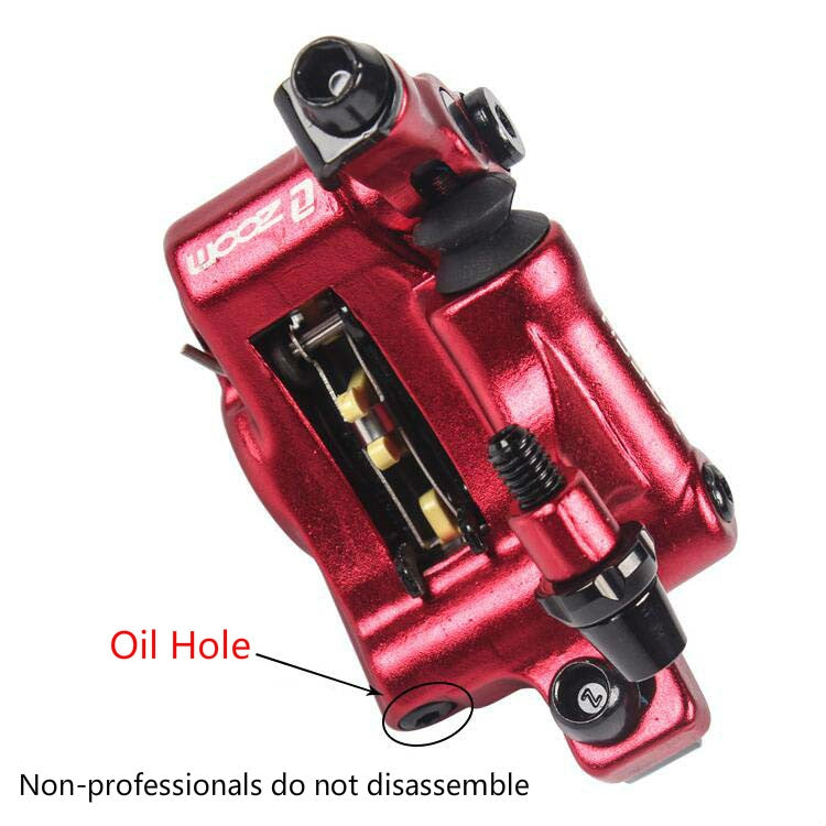 Brehn | ZOOM HB100 Mountainbike Hydraulikbremssattel Klappfahrrad Kabelzug Hydraulikscheibenbremssattel, Stil: Vorne und Hinten (Rot)