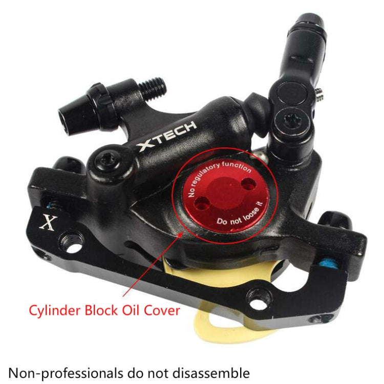 Brehn | ZOOM HB100 Mountainbike Hydraulikbremssattel Klappfahrrad Kabelzug Hydraulikscheibenbremssattel, Stil: Vorne und Hinten (Rot)
