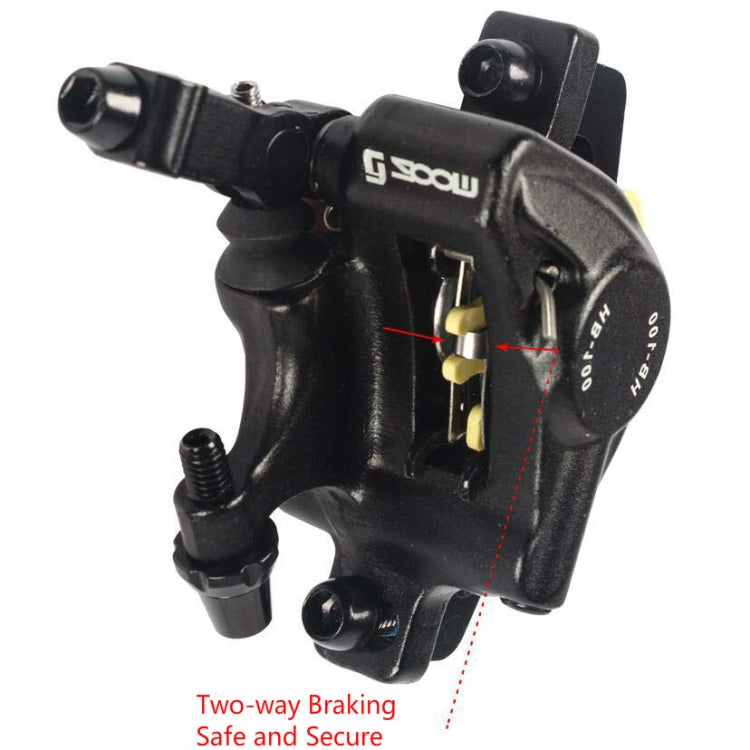 Brehn | ZOOM HB100 Mountainbike Hydraulikbremssattel Klappfahrrad Kabelzug Hydraulikscheibenbremssattel, Stil: Vorne und Hinten (Rot)
