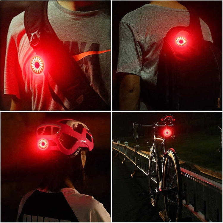 Brehn | Fahrrad Smart Sensor Bremslicht USB Rücklicht Warnlicht (Titan)