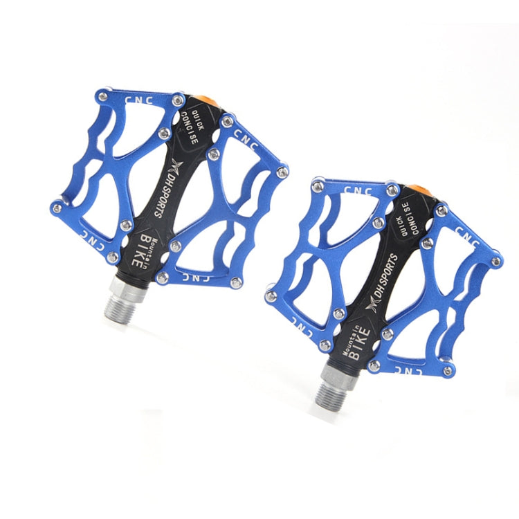 Brehn | Fahrradpedal Mountainbike Aluminiumlegierung Palin-Pedal rutschfestes Lagerpedal (901 Blau)