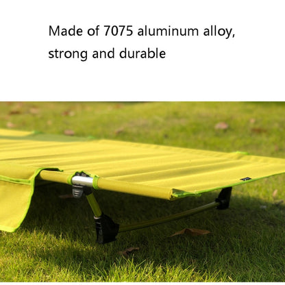 CLS Outdoor Leichtes Faltbett Camping Einfaches Freizeitbett (Schwarz)
