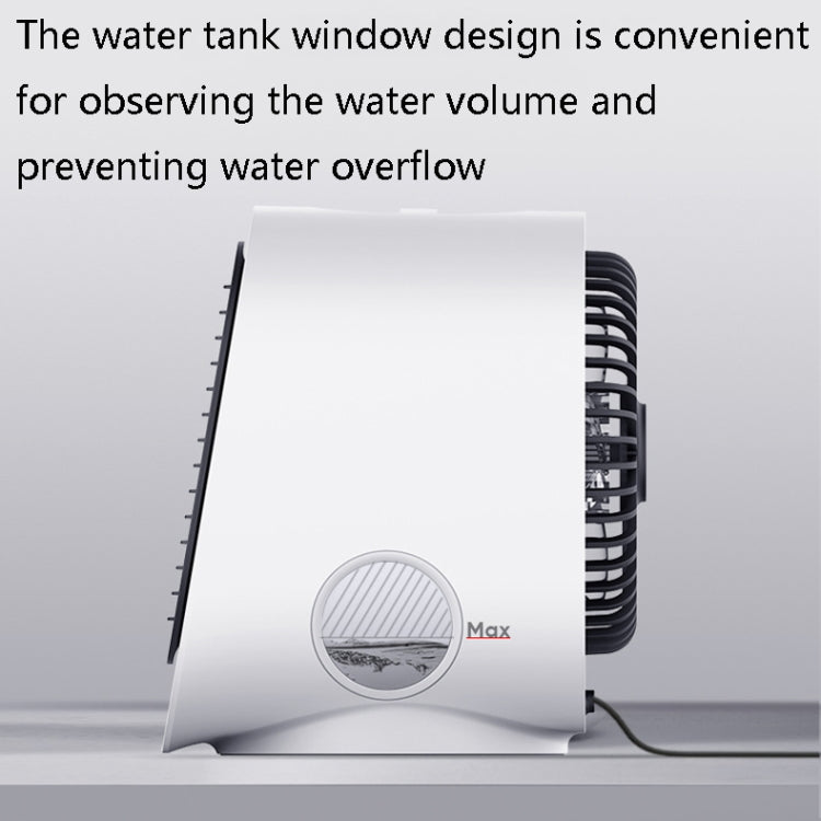 Desktop-Kühlventilator USB Tragbarer Bürokühlventilator, Farbe: M201 Sky White | Brehn