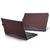 Schutzhülle aus Leder mit Ständer für Samsung Galaxy Book Pro 360 15,6 Zoll Laptop (Weinrot)