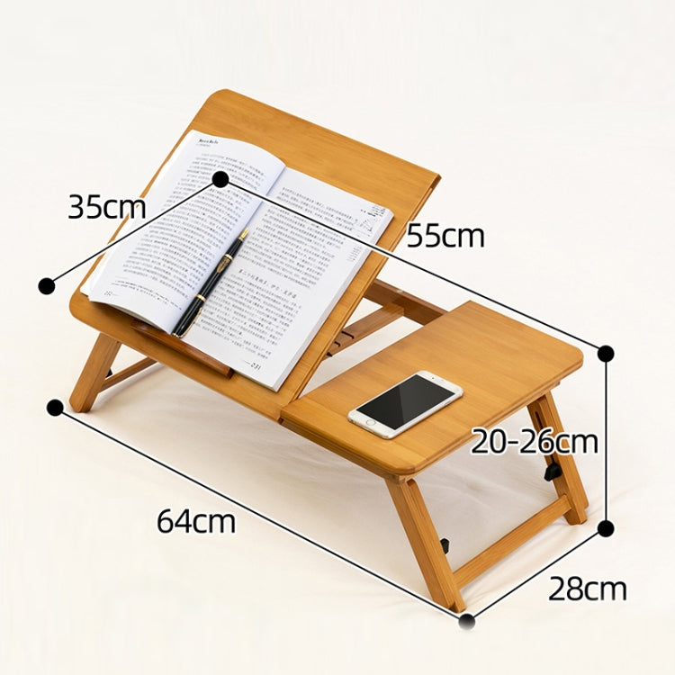 Brehn | 741ZDDNZ Bett Nutzung Faltbar Höhenverstellbarer Laptop Tisch Wohnheim Schreibtisch, Spezifikation: Mittel 64cm