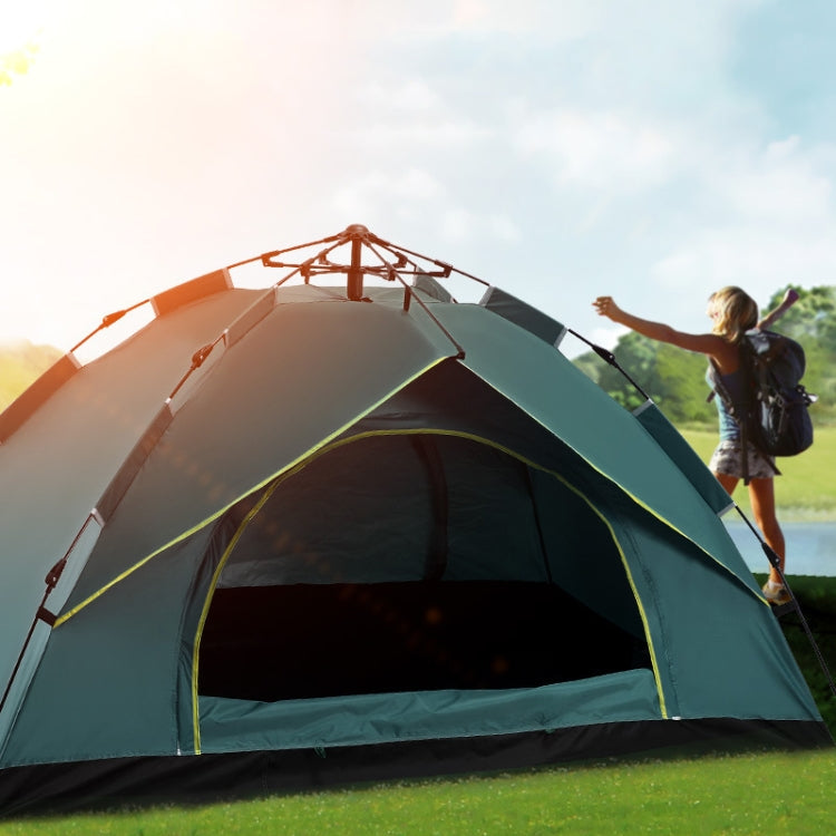 Brehn | TC-014 Outdoor Strand Reise Camping Automatik Frühling Mehrpersonen Zelt Für 2 Personen (Orange)