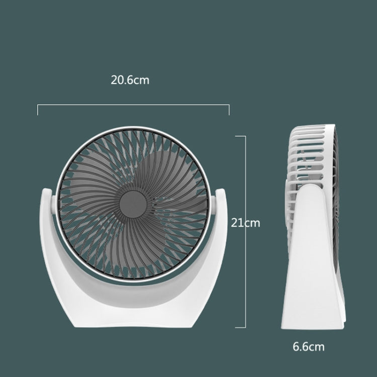 USB Schreibtischventilator Mini Zuhause Wohnheim Tragbarer Ventilator, Farbe: U Typ (Schwarz) | Brehn