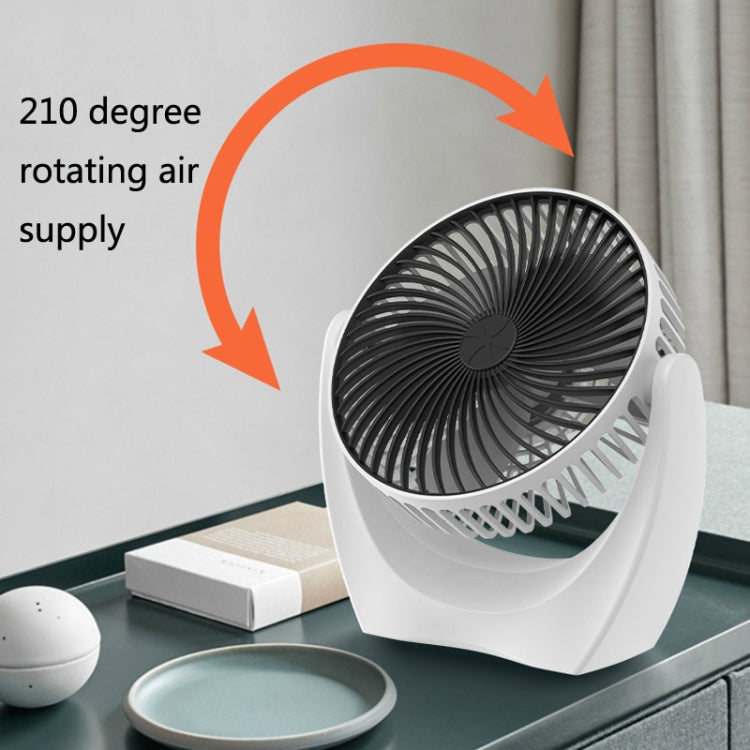 USB Schreibtischventilator Mini Zuhause Wohnheim Tragbarer Ventilator, Farbe: U Typ (Schwarz) | Brehn