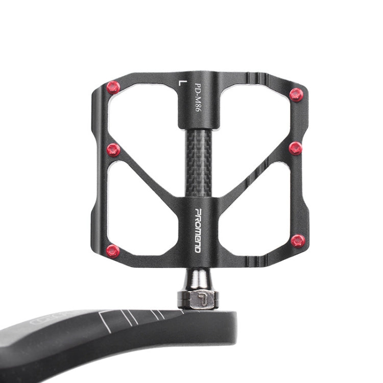 Brehn | PD-M86C  1 Paar PROMEND Fahrrad Rennrad Mountainbike 3 Palin Carbonfaser Lager Pedal (Schwarz)