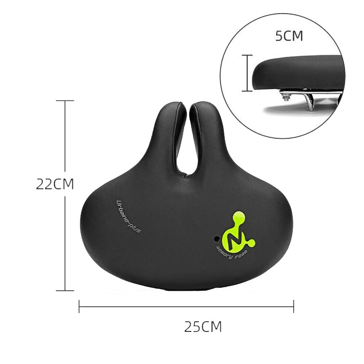 Brehn | Bike No Nasal Sitz Mountainbike Sattel Bequeme Stoßdämpfung Fahrrad Outdoor Fahrrad Zubehör Sattel( Schwarz)