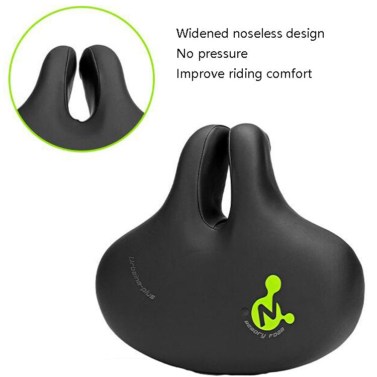 Brehn | Bike No Nasal Sitz Mountainbike Sattel Bequeme Stoßdämpfung Fahrrad Outdoor Fahrrad Zubehör Sattel( Schwarz)