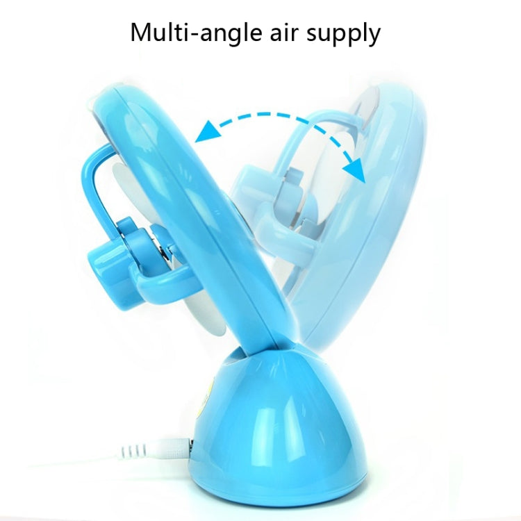 Mini USB wiederaufladbarer Spray Ventilator Studentenwohnheim Büro Desktop leiser Ventilator (glänzend Weiß) | Brehn