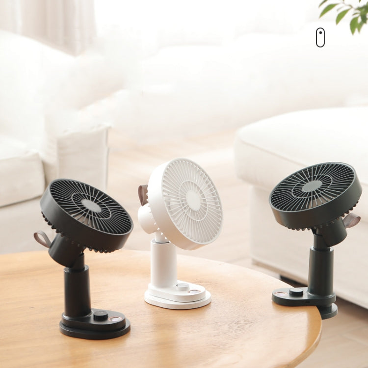 Smart Remote Control Usb Charging Shaking Head Desktop Fan Stroller Clip Fan(Black) | Brehn