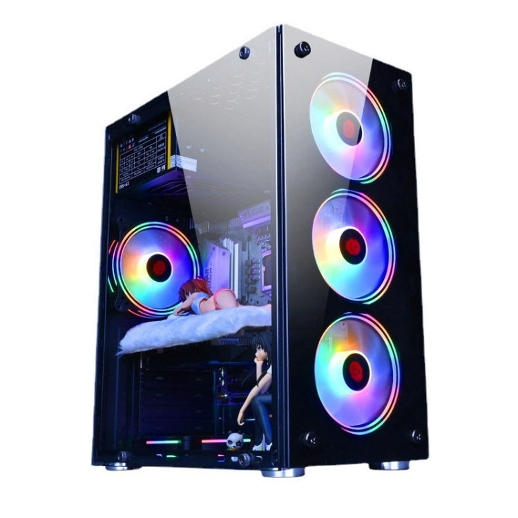 Brehn | Computer CPU RGB leuchtender Radiator 8 Lüfter+Fernbedienung
