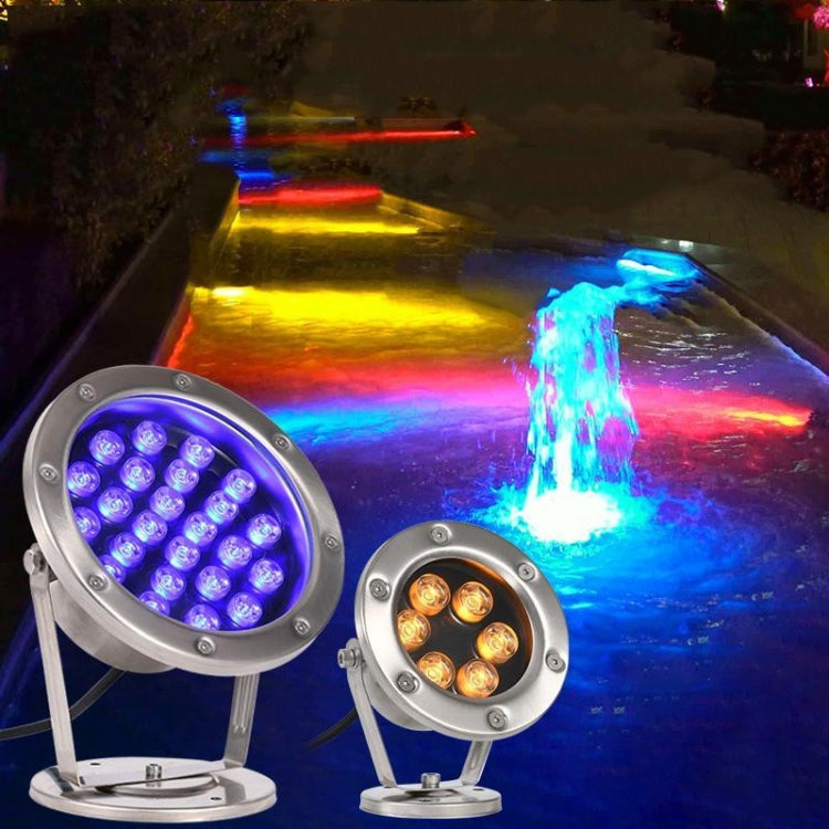 Brehn | LED Unterwasserlicht Pool Fischteich Springbrunnen wasserdicht Landschaftslicht 24W (Warmweiß)