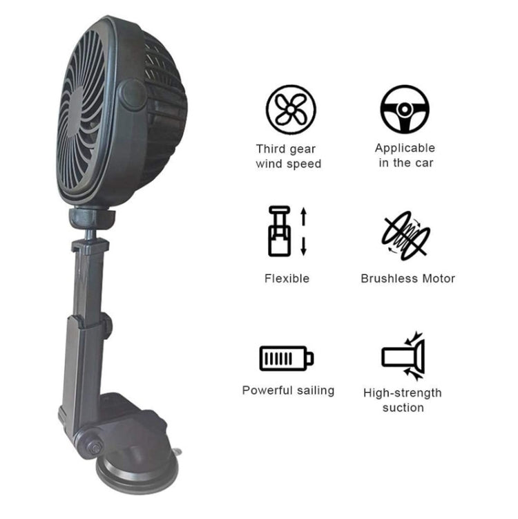 Auto Saugnapf Ventilator Desktop Studentenwohnheim Büro Küchenventilator (Rosa) | Brehn