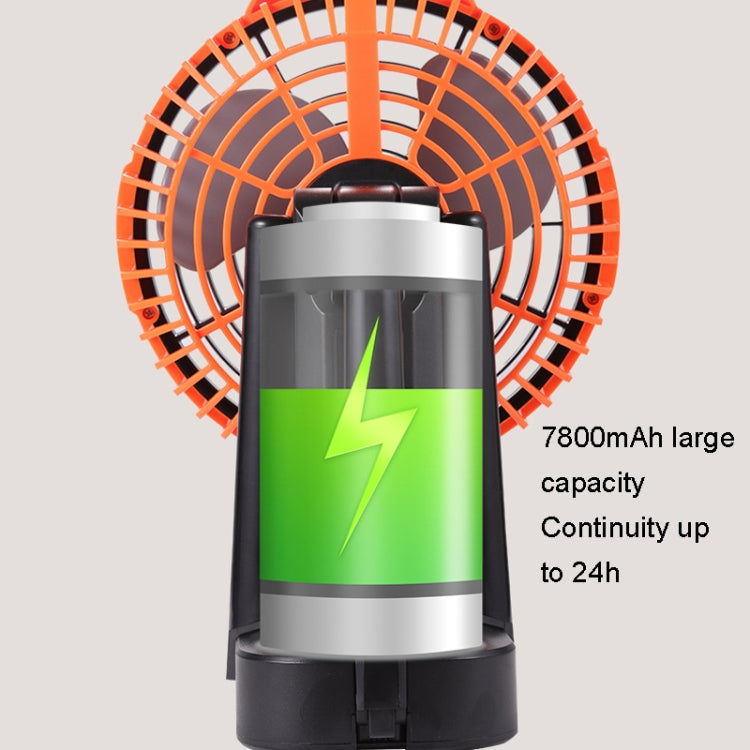 Outdoor Camping USB Lade Fan Zelt Schwenkopf Fan Mit Stativ LED Licht (Schwarz) | Brehn