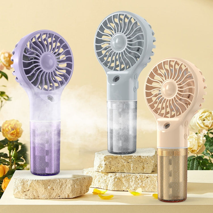 USB wiederaufladbarer tragbarer Sprühventilator Handheld Hydration Elektrischer Ventilator (Grau) | Brehn