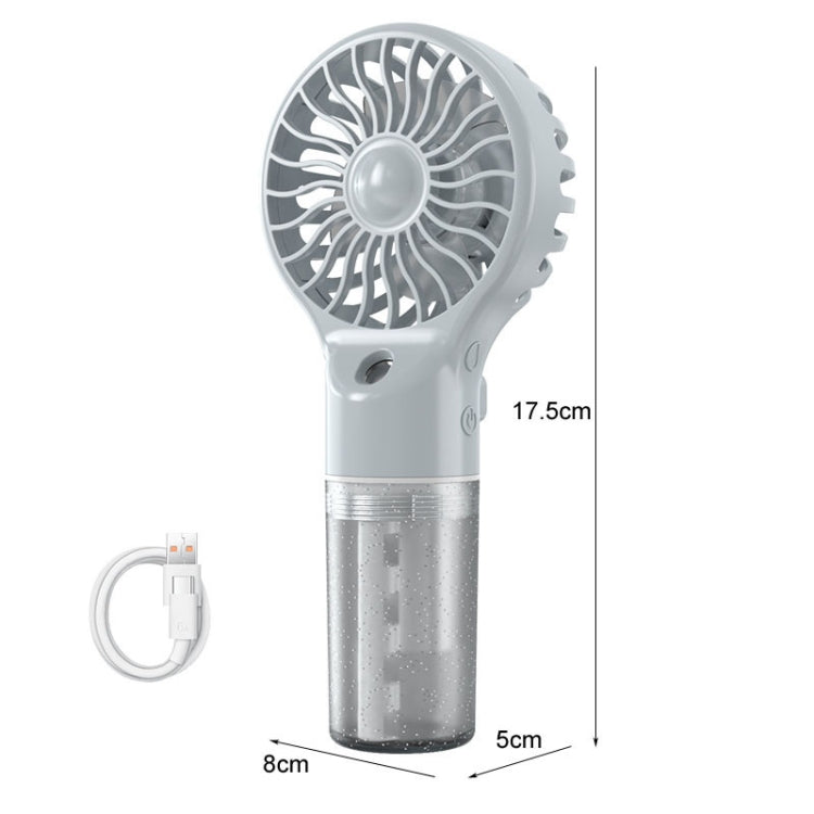 USB wiederaufladbarer tragbarer Sprühventilator Elektrischer Ventilator (Lila) | Brehn