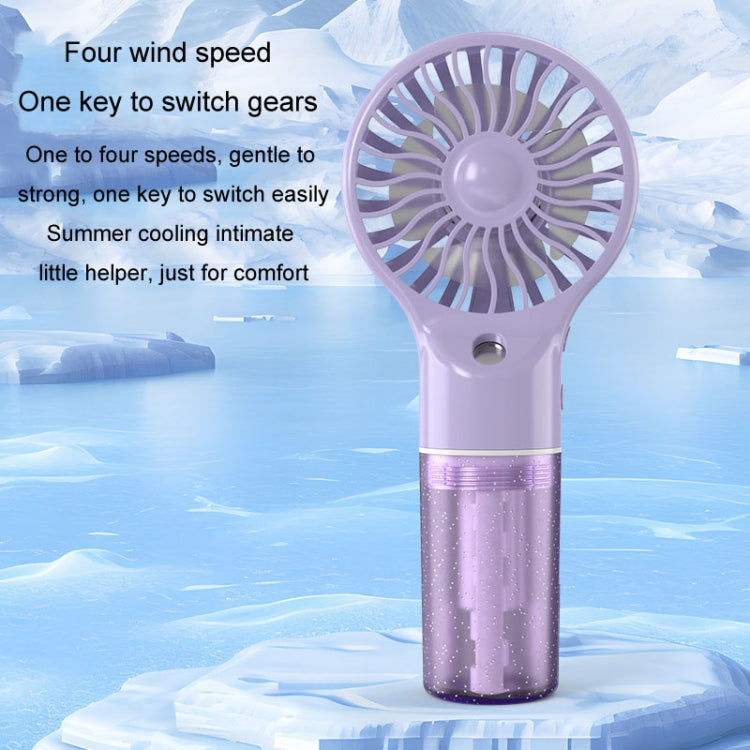 USB wiederaufladbarer tragbarer Sprühventilator Handheld Hydration Elektrischer Ventilator (Grau) | Brehn