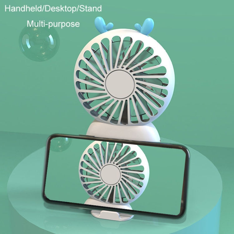 Sommer Cartoon Tasche Handheld Standventilator Wiederaufladbar Leiser Mini Ventilator (Grün) | Brehn
