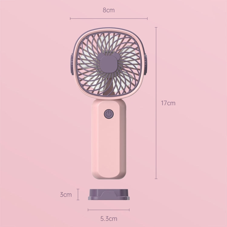 Handheld tragbarer Mini-Multifunktionsventilator mit Handyhalterfunktion, Farbe: Gelbgrün ohne Batterie | Brehn