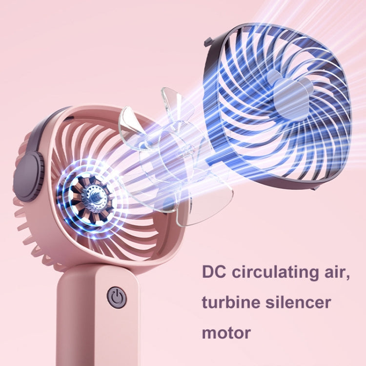 Handheld tragbarer Mini-Multifunktionsventilator mit Handyhalterfunktion, Farbe: Gelbgrün ohne Batterie | Brehn