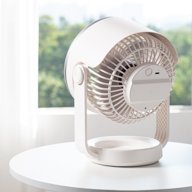 Luftzirkulationsventilator USB-Laden Schreibtischleiser Ventilator (Weiß) | Brehn