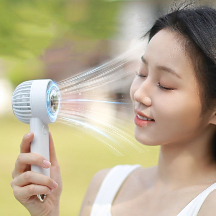 Outdoor Handheld Ice Air Conditioning Fan Astronaut Night Light Semiconductor Cooling Fan (Hellblau) | Brehn